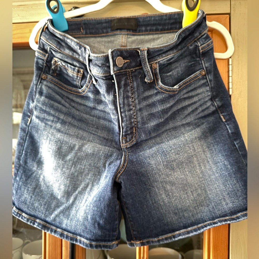 Buckle Black Jean Shorts SOLD